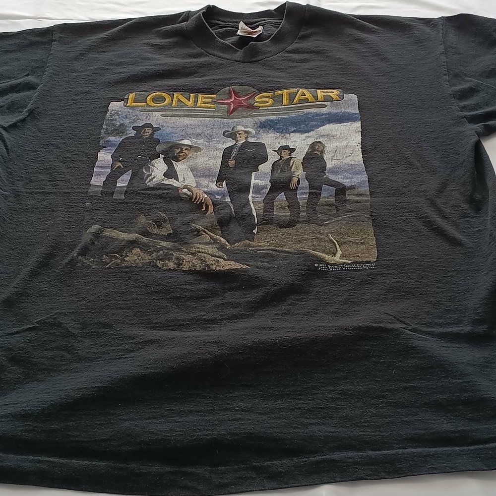 Fruit of the Loom Black Lone Star Graphic Tee